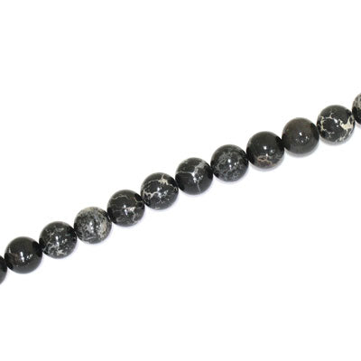 IMPERIAL JASPER BEADS DYED 4MM BLACK - 94 PCS