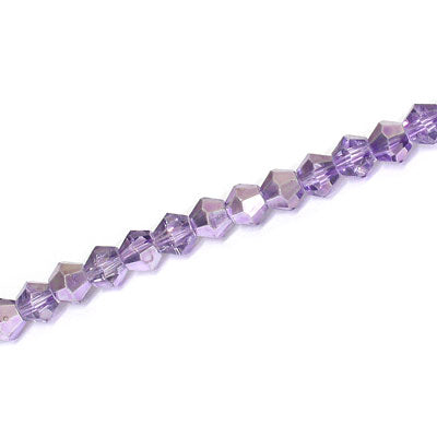 4MM CRYSTAL BI-CONE STRANDS - APPROX 98/PCS - CRYSTAL METALLIC PURPLE