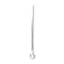 25 mm sterling silver eyepins 1pc