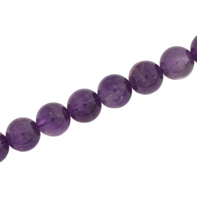 AMETHYST 10 MM ROUND - APPROX - 39 PCS