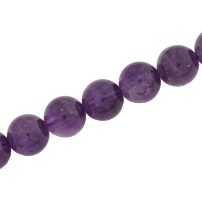 AMETHYST 12 MM ROUND - APPROX - 34 PCS