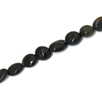 BLUE TIGER EYE IRREGULAR APPROX 6-8 MM - APPROX - 40 PCS (40CM STRAND)