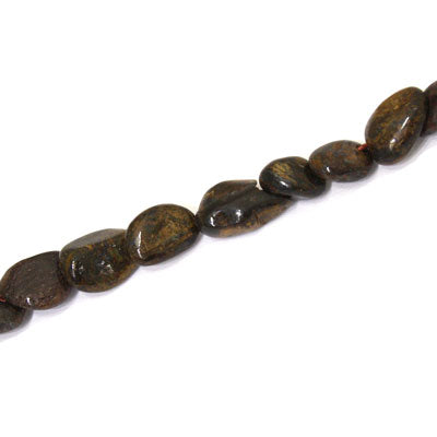 BRONZITE IRREGULAR APPROX 6-10 MM - APPROX - 40 PCS (40CM STRAND)