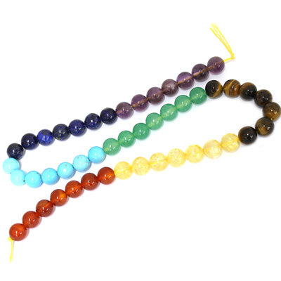 CHAKRA BEADS 8MM - 49 PCS