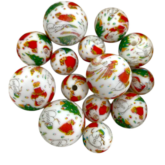 SILICONE BEADS - CHRISTMAS