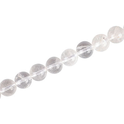 CRYSTAL QUARTZ 8 MM ROUND - 48 PCS