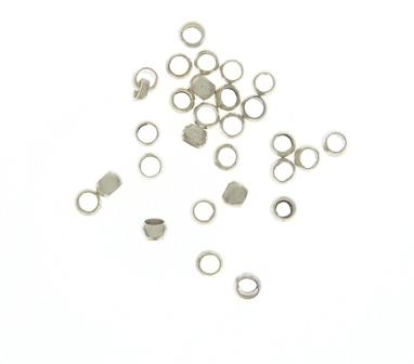 2.5mm silver crimp pack 5g