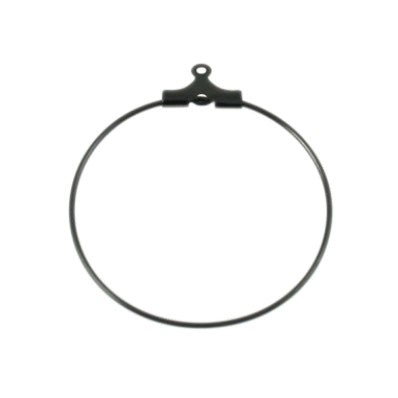 30mm black hoop 20pcs