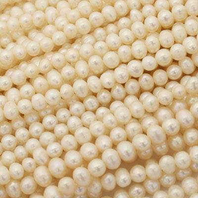 4.5 - 5 MM FRESH WATER PEARLS - 35 CM STRAND (FWP01)