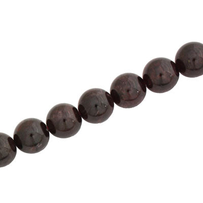 GARNET 10 MM ROUND - APPROX - 40 PCS