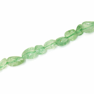 GREEN QUARTZ IRREGULAR APPROX 6-8 MM - APPROX - 40 PCS (40CM STRAND)