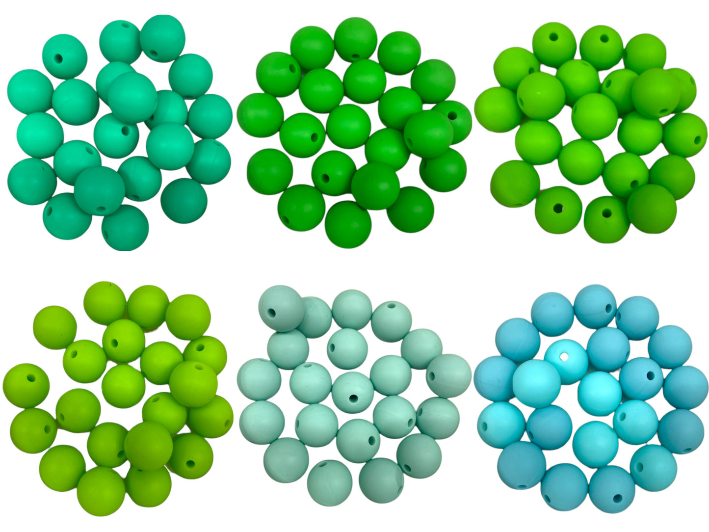 12 MM SILICONE BEADS - 7 PCS