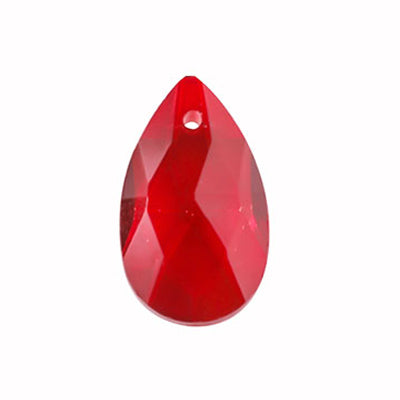 16 mm Teardrop Crystal Red - 5 pcs