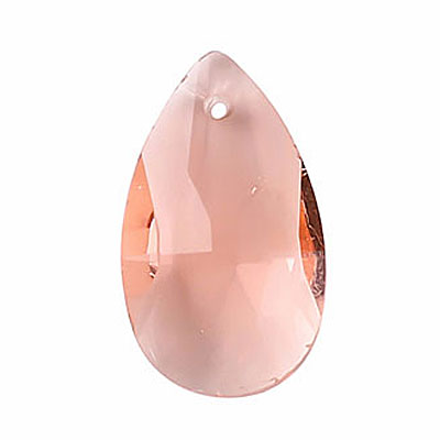 22 MM TEARDROP CRYSTAL CHAMPAGNE - 4 PCS