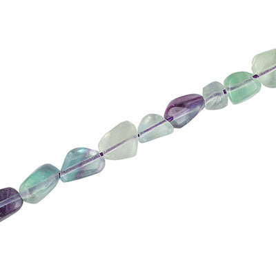 FLUORITE IRREGULAR APPROX 8 MM - 40 CM STRAND