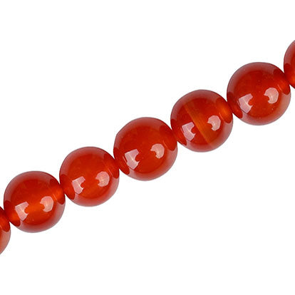 CARNELIAN 12 MM ROUND -APPROX - 33 PCS