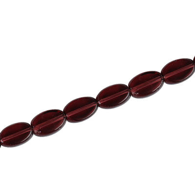 9 X 6 MM FLAT OVAL PLUM - 34 PCS