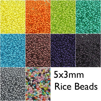 5 X 3 MM RICE BEADS - 650 PCS