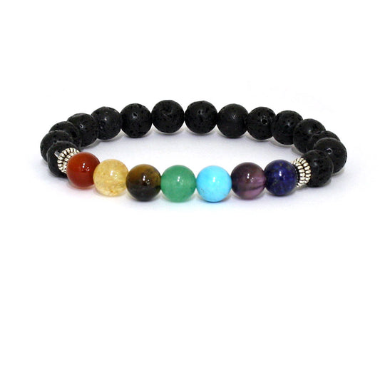 CHAKRA LAVA ROCK BRACELET KIT