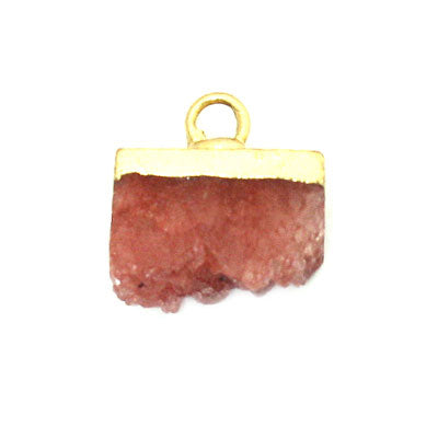 DRUZY PENDANT 14MM PLUM - 1 PC