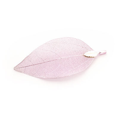 LEAF PENDANT / CHARM APPROX 70 MM LILAC - 1 PC