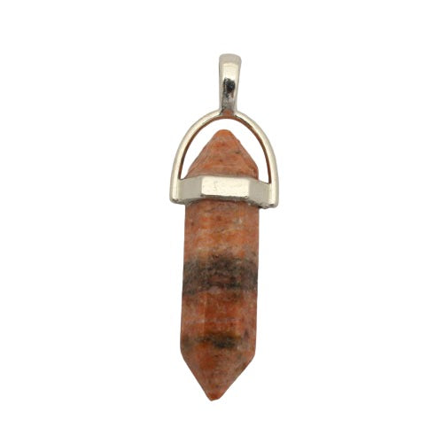 JASPER DOUBLE POINT PENDANT 40 MM - 1 PCS