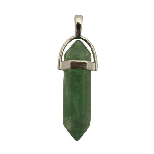 AVENTURINE DOUBLE POINT PENDANT 40 MM - 1 PCS