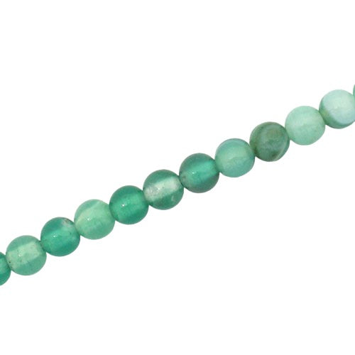 AGATE 4 MM ROUND BEADS GREEN - APPROX 90 PCS