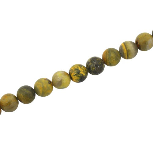 BUMBLE BEE JASPER 6 MM ROUND BEADS - APPROX 65 PCS