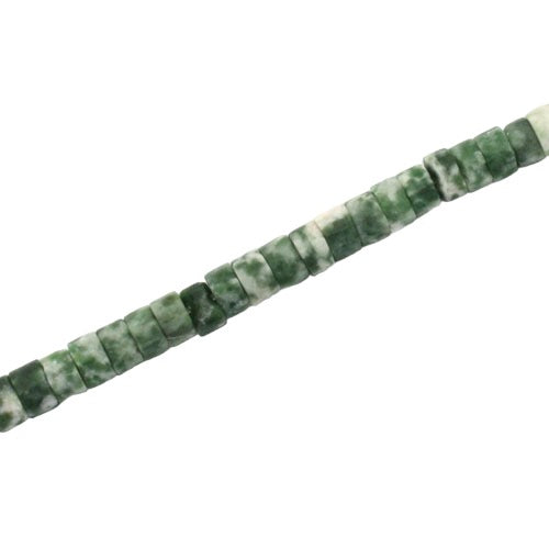 GREEN TREE AGATE 4 X 2 MM BEADS - APPROX 150 PCS