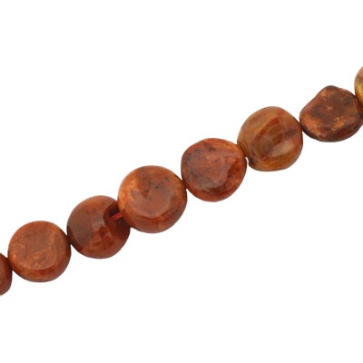 CARNELIAN APPROX 10 MM BEADS - APPROX 38 PCS