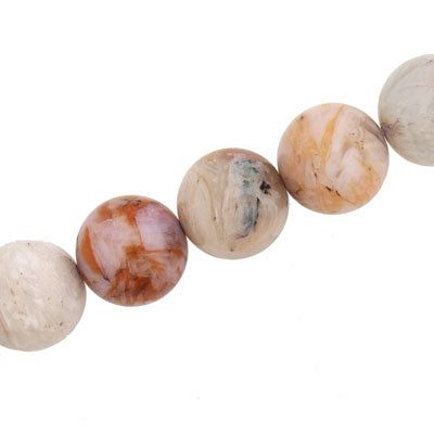 BRIOCHE AGATE 14 MM ROUND - 28 PCS