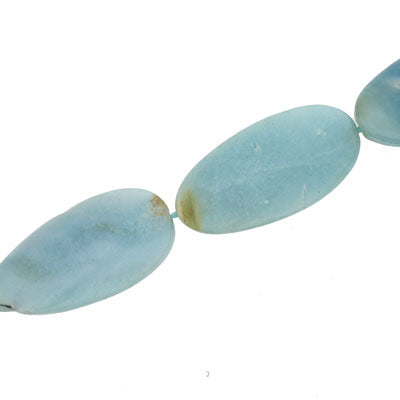 AMAZONITE 30 X 16 MM OVAL - 13 PCS