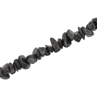 HEMATITE CHIP SML - 90 CM STRAND