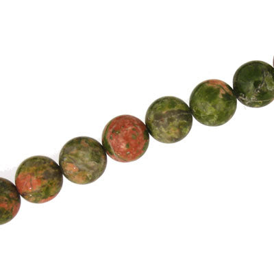 UNAKITE 8 MM - APPROX - 48 PCS