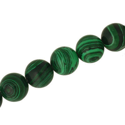 MALACHITE (IMITATION) 12 MM - APPROX - 34 PCS