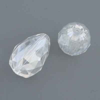 27 X 18 MM TEARDROP CLEAR AB - 1 PC