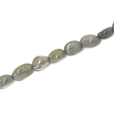 LABRADORITE IRREGULAR APPROX 8-10 MM - APPROX - 40 PCS (40CM STRAND)