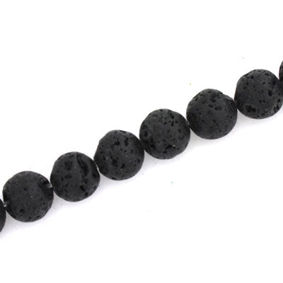 LAVA ROCK BEADS 10 MM - 38 PCS