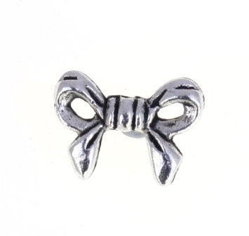 bow 14 x 10 mm silver - 25 pcs