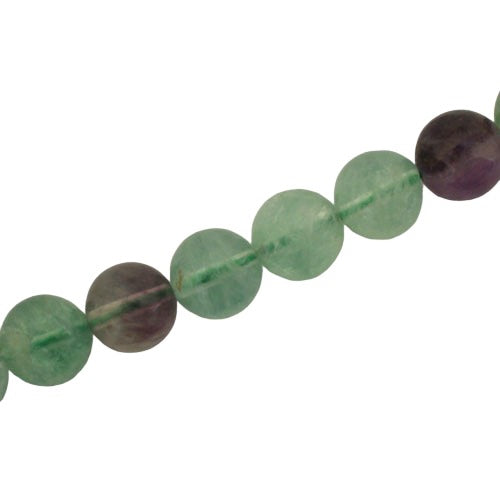 FLUORITE 10 MM ROUND MIX BEADS - APPROX 39 PCS