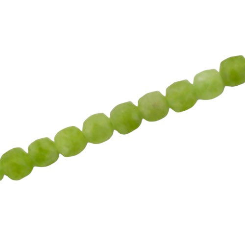 GREEN QUARTZ 6 MM FACETED ROUND BEADS - APPROX 61 PCS