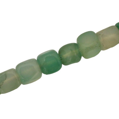 AVENTURINE 10 X 10 MM CUBE BEADS - APPROX 39 PCS