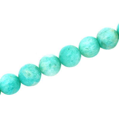 RUSSIAN AMAZONITE 10 MM ROUND - 40 PCS