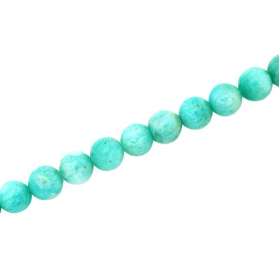 RUSSIAN AMAZONITE 6 MM ROUND - 62 PCS