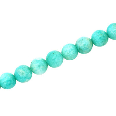 RUSSIAN AMAZONITE 8 MM ROUND - 50 PCS