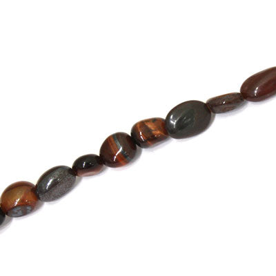 RED TIGER EYE IRREGULAR APPROX 6-8 MM - APPROX - 40 PCS (40CM STRAND)