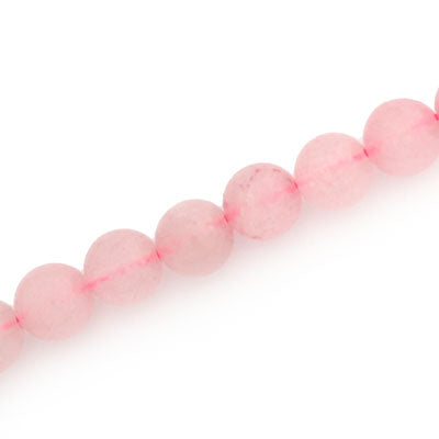 ROSE QUARTZ 10 MM ROUND - APPROX - 41 PCS