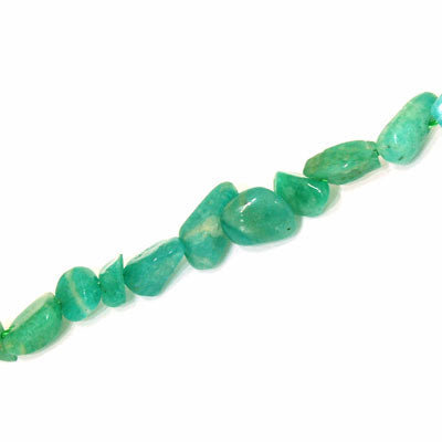 RUSSIAN AMAZONITE IRREGULAR APPROX 6-8 MM - APPROX - 40 PCS (40CM STRAND)