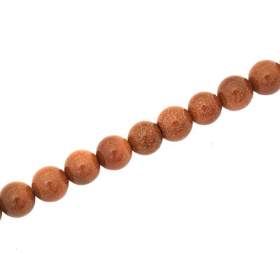 GOLDSTONE 6 MM ROUND - APPROX 62 PCS